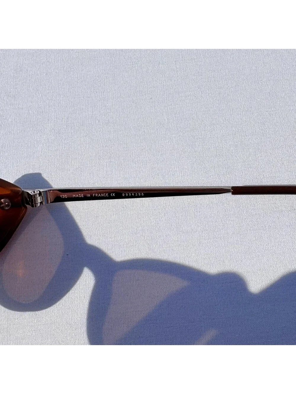 Vintage 90s Cartier Sunglasses Two-tone Brown Rounded Rectangle Frames